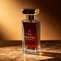 Coffret Cadeau de Parfum de Luxe 100ml 90ml 50ml 30ml Flacon de Parfum Carré en Verre Vide avec Pompe Vaporisateur Bouchon Doré Boîte Cadeau Magnétique Personnalisée EVA