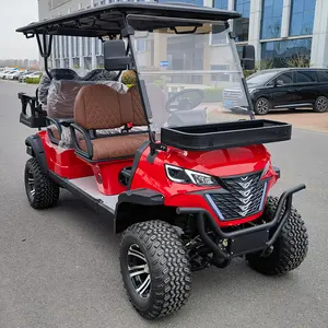 2024 New Off Road Street Legal 48V 72V Lithium Battery Karts Car Buggy 4 6 Seater Carrito De Electric Golf Cart