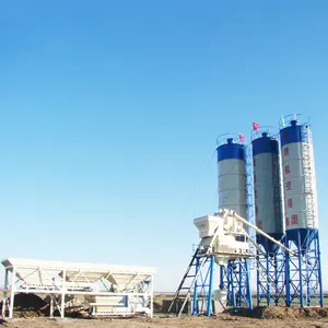 Factory customized 75m3/h HZS 75 to 180 m3 beton machine central cement factory concrete batching plant italy