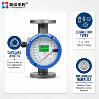 Flowmeter Sambungan Flens Sederhana dan Mudah Dioperasikan dengan Rotor Logam yang Dapat Disesuaikan untuk Media Gas dan Minyak