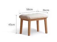 Fauteuil à bascule en bois massif Yuanshi Muyu, canapé paresseux moderne et minimaliste, pour salon, balcon, petit appartement, fauteuil inclinable en tissu pour le loisir