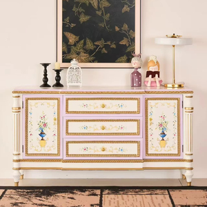Mueble <span class=keywords><strong>de</strong></span> <span class=keywords><strong>Entrada</strong></span> Grande <span class=keywords><strong>de</strong></span> Estilo Francés <span class=keywords><strong>de</strong></span> Lujo, Aparador para Sala <span class=keywords><strong>de</strong></span> Estar, Mueble Buffet, Cómoda <span class=keywords><strong>de</strong></span> Almacenamiento para Dormitorio <span class=keywords><strong>de</strong></span> Madera Maciza <span class=keywords><strong>de</strong></span> Estilo Americano Retro - Product Image 1