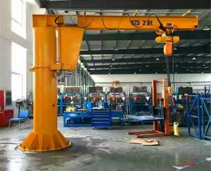 Grue à flèche pivotante robuste pour la construction, utilisation industrielle efficace montée sur colonne, avec composants principaux en état neuf inclus - Product Image 2