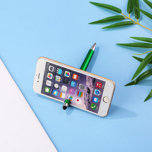 Support de téléphone à écran tactile couleur métallique minimaliste stylo à bille anti-métal papeterie - Product Image 2