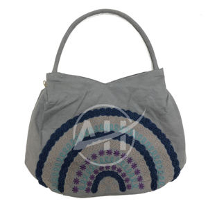 Multicolore Patchwork Vietnam Broderie Sac À Bandoulière En Daim Chenille Conception - Product Image 3