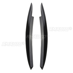 Paire de garnitures de phares avant aspect carbone/noir brillant pour VW GOLF MK6 GTI R 2008 2009 2010 2011-2013 pour GTI GTR GTD - Product Image 3