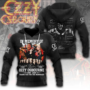 <span class=keywords><strong>Felpe</strong></span> con Cappuccio della <span class=keywords><strong>Rock</strong></span> <span class=keywords><strong>Band</strong></span> Ozzy Osbourne per Uomo, Alta Qualità, Stampa 3D, Moda Personalizzata - Product Image 4