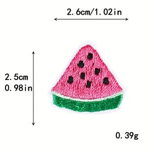 Petites Écussons en Tissu Colorés à Thermocoller avec Broderie de Fruits pour Vêtements d'Enfants - Product Image 2