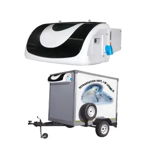 Small mobile cooler trailer chiller freezer refrigeration unit AC-110V 220V power reefer unit