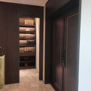 Puertas de Madera Precolgadas Modernas para Interiores y Exteriores, para Cocina, Dormitorio, Villa y Hotel, con Diseño Decorativo - Product Image 2