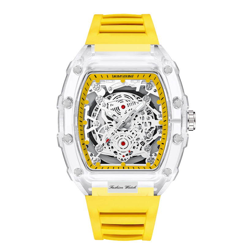 Surface jaune transparente - bande jaune