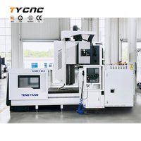 Centre d'usinage multifonctionnel automatique à haute précision GMC1412, machine de fraisage CNC à portique 3/4/5 axes, commande GSK simple