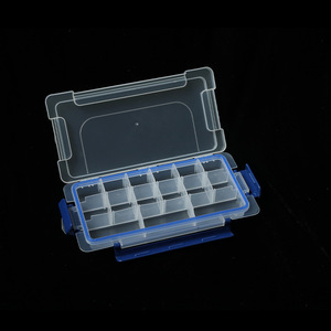 Transparent Plastic <b>Storage</b> <b>Box</b> 15 Compartments With Lid For Jewelry Toys Nail Art Organizing Rectangle Shape - Product Image 3