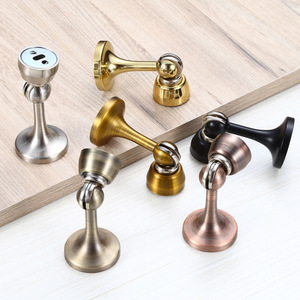 Arrêt de <span class=keywords><strong>porte</strong></span> <span class=keywords><strong>magnétique</strong></span> en alliage de zinc Anti-collision et bloc <span class=keywords><strong>mural</strong></span> de chambre à coucher silencieux arrêt de sol solide pour portes en bois - Product Image 4