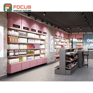 Solución Llave en Mano para Mostrador de Exhibición de Madera Sólida para Tiendas, Diseño Interior para Tiendas de Maquillaje, Directo de Fábrica - Product Image 6