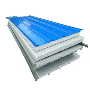 Горячая распродажа стеновая панель EPS сэндвич панели строительные материалы синие стальные панели крыши