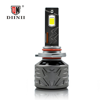 Phares LED de voiture haute puissance Diinii L6-9005 30000LM 300W 12V 6000K H4/H7/H11 9005 en aluminium avec tube en cuivre triple universel