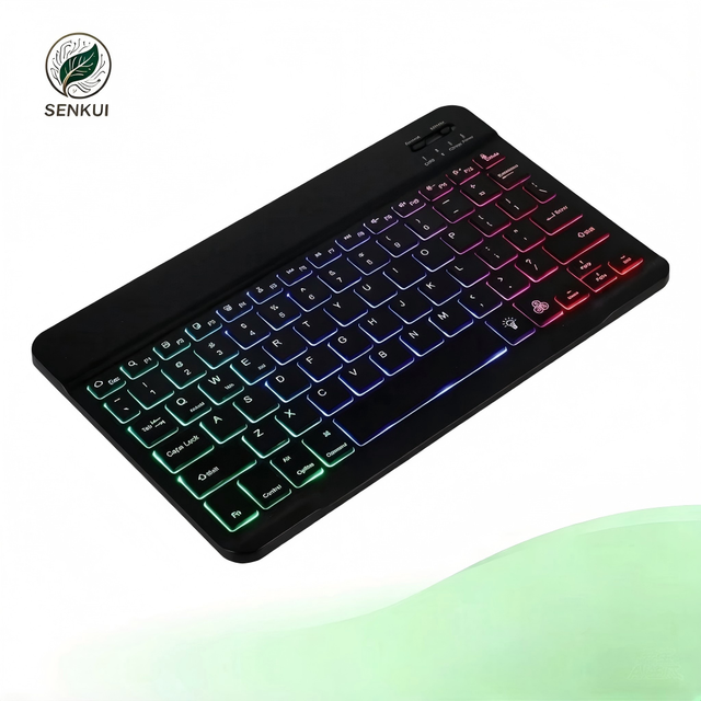 Factory Supplied Wireless LED Backlit Keyboard Mouse Combo with Rhinestone Portable Mini Keyboard for Laptop/PC