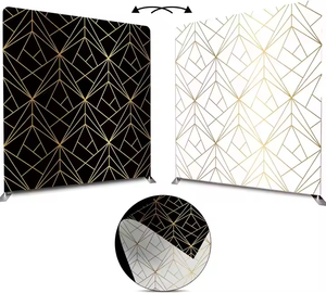 Soporte de Fondo para Fotomatón Personalizado al por Mayor, Ligero, de Aluminio, Portátil, de 8x8 pies, para Bodas - Product Image 2