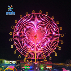 Grande roue personnalisée de 42m à 50m avec LED pour centre commercial, manège à sensations fortes en métal pour parc d'attractions extérieur, directement de l'usine fiable en Chine - Product Image 4