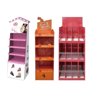 Tùy Chỉnh Lớn Các Tông Đứng Hiển Thị Giá Có Thể Gập Lại Pdq Hộp Fsdu Giấy Sóng Phong Cách Hiện Đại Cửa Hàng Bán Lẻ Kệ - Product Image 1