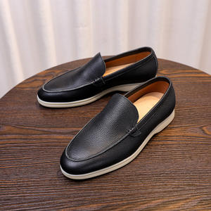 Zapatos Oxford de Cuero Hechos a Mano para Hombre, con Punta Cuadrada, con Cordones, Planos, para Oficina, Profesionales, Antideslizantes, Transpirables, Ligeros y Desodorantes - Product Image 4