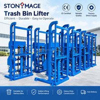 Machine de levage de poubelles personnalisée, élévateur hydraulique pour poubelles, vente directe d'usine avec 1 an de support technique