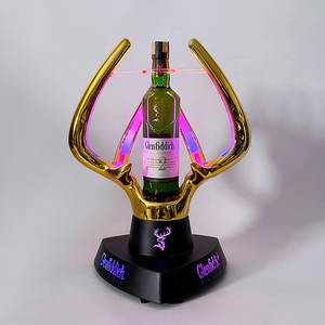 RICHSHINING Presentador <span class=keywords><strong>de</strong></span> botellas LED con forma <span class=keywords><strong>de</strong></span> asta <span class=keywords><strong>de</strong></span> nuevo diseño Multi Color Led One Bottle Champagne Glorifier Display para Bar Lounge - Product Image 2