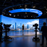 Écran LED flexible de diffusion MICLED sans effet moiré P2.6 P2.97 pour studio TV, salle de presse, fond de scène - Fournisseur d'usine