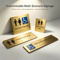 Plaque tactile en aluminium et acier inoxydable conforme ADA, anti-ternissement, gravée sur mesure UV, pour écoles, hôpitaux et gares