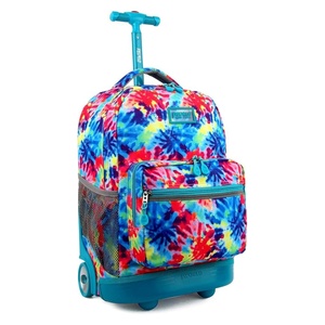Free sample Travel rolling backpack <b>with</b> a large capacity and <b>wheels</b> for carry-on luggage and <b>suitcases</b> - Product Image 1