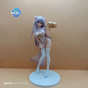 Uni0创意UC桃包子女孩旗袍动漫人物模型收藏品 - Product Image 3