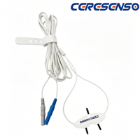 CéréSenso – Ensemble de câbles de thermistance et capteur de débit d'air jetables pour matériel d'enregistrement du sommeil, remplacement de connecteur DIN 1,5 mm