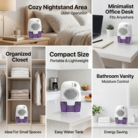 Déshumidificateur de bureau compact MD819, fonctionnement simple, arrêt automatique, sûr pour un usage domestique