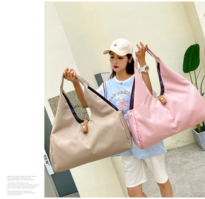 Sac de yoga unisexe avec compartiment séparé pour chaussures, séparation humide/sec, sac de sport à main, en polyester Oxford, durable, portable, convient pour tapis de yoga - Product Image 2