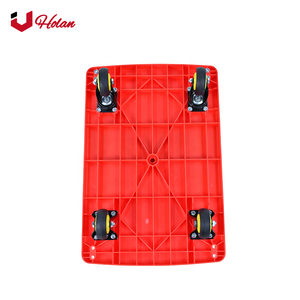 Uholan पूर्व-500 गोदाम व्यापार गाड़ी ट्राली खींच Flatbed ट्राली उमड़ना मूक तह ट्राली - Product Image 3