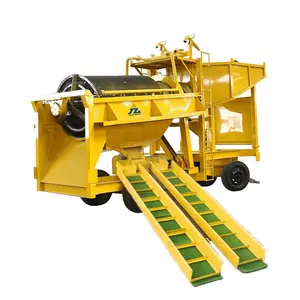 Factory Price 50Tph Small Scale Mobile Gold Processing Plant Alluvial Sand Gold Washing Plant For Gold Panning Project