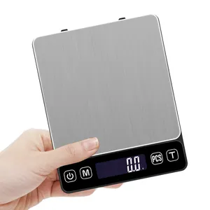 3KG yüksek kaliteli elektronik tartı LCD arka ekran dijital ağırlık gıda ölçeği