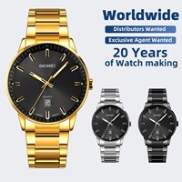Nuevo Diseño SKMEI 1878 Reloj de Cuarzo Montre de Acero Inoxidable para Hombre con Fecha, Resistente al Agua 30M, Reloj de Pulsera Casual Masculino al por Mayor
