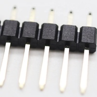 Conector de venta directa de fábrica 1,00mm aguja de una sola fila aguja recta de 180 grados conector PCB Pin Header para electrónica
