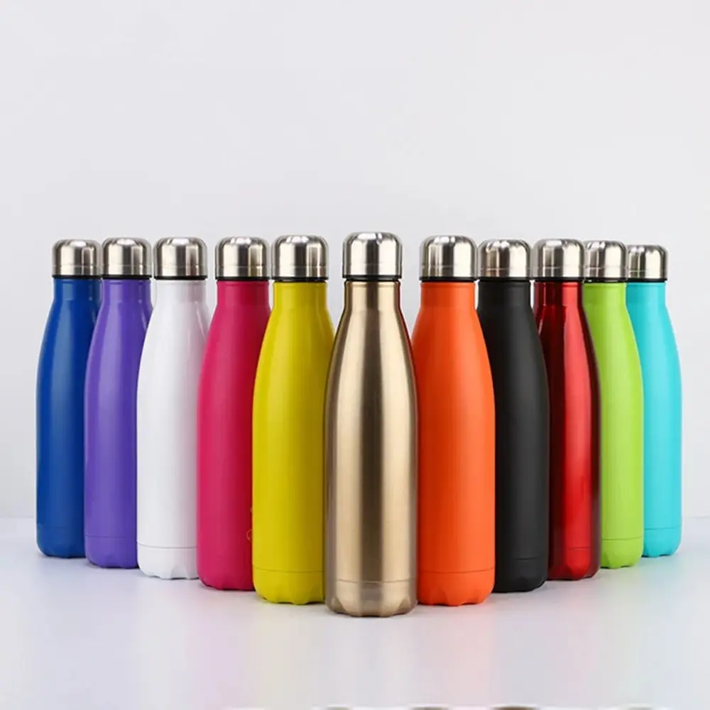 Custom Double Wall Insulated Vacuum Flask Sports Stainless Steel Water Bottle Cola Bottle for Outdoor Thermos Drinking