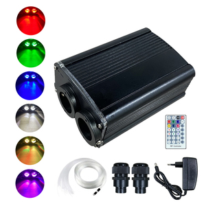 Kit de plafond étoilé à fibres optiques scintillantes RGBW 16W, corps de lampe en aluminium LED, IP20, télécommande/DMX512, résistant à l'eau - Product Image 5