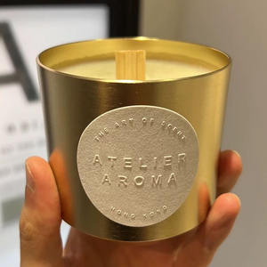 사용자 정의 스티커 로고 양각 질감 종이 양초 라벨 향수 패키지 스티커 럭셔리 - Product Image 1