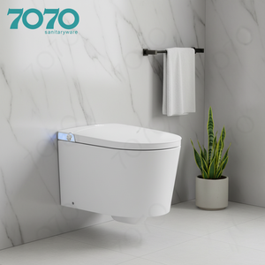 <span class=keywords><strong>Toilette</strong></span> intelligente au design futuriste, CE, chasse d'eau double puissance, sans pression d'eau et aromathérapie Basic W-303 - Product Image 2