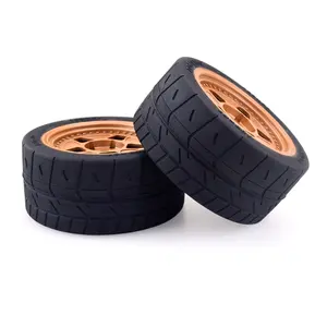 Roues de pneus en caoutchouc, pièces de rechange pour voiture <span class=keywords><strong>ZD</strong></span> Racing 1/7 <span class=keywords><strong>EX</strong></span>-<span class=keywords><strong>07</strong></span> RC, 2 pièces - Product Image 2