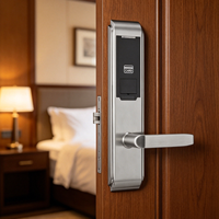 Cerradura Inteligente para Hotel, Alta Seguridad, Tarjeta RFID, Cerradura Electrónica para Puerta de Hotel, Sistema de Cerradura Inteligente para Hotel, Puerta de Madera y Acero Inoxidable