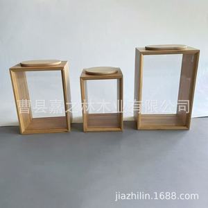 Caja de almacenamiento de bambú cuadrada hecha a mano para frutos secos, café, té, contenedor de alimentos - Product Image 5
