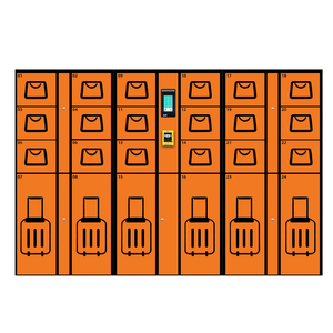 Casiers à bagages intelligents à code QR (type armoire) avec revêtement en poudre, écologiques et portables pour aéroports et hôtels - Product Image 4