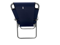 Chaise de camping et de plage pliable d'extérieur, légère, avec structure métallique, design moderne, facile à transporter