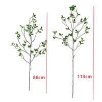 Vente en gros de feuilles de Murraya artificielles en PU au toucher réel, branche réaliste, verdure de Milan, tige pour vase de mariage, décoration florale pour la maison